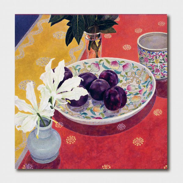 PLUMS WITH INDIAN CLOTH - Cressida Campbell
