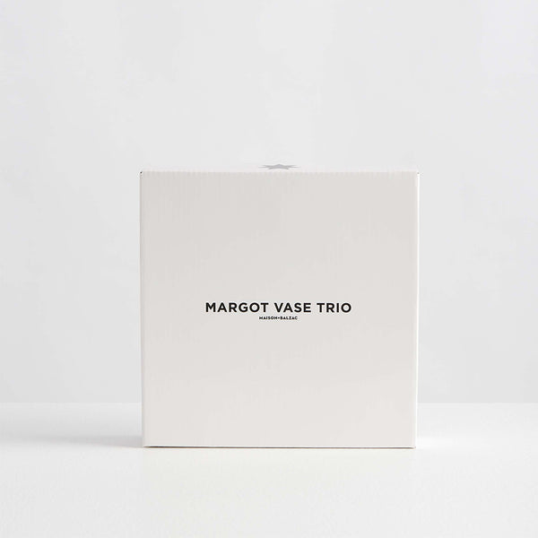 Margot Vase Trio Smoke/Teal/Clear