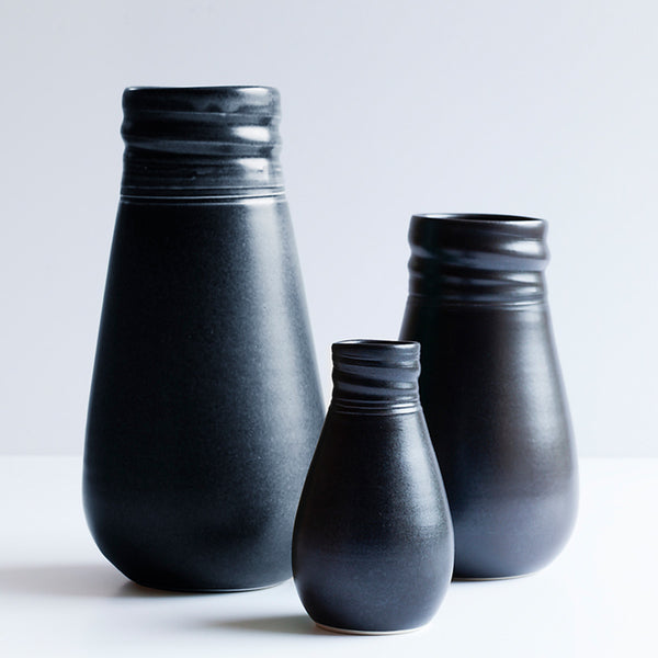 Ceramic Vase Black by Ana Jensen Ceramics - Available At Berry Jam Sweet Living