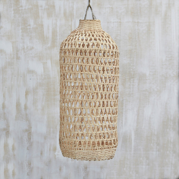 Handwoven Bamboo Tall Light Shade Natural by Inartisan - Available At Berry Jam Sweet Living