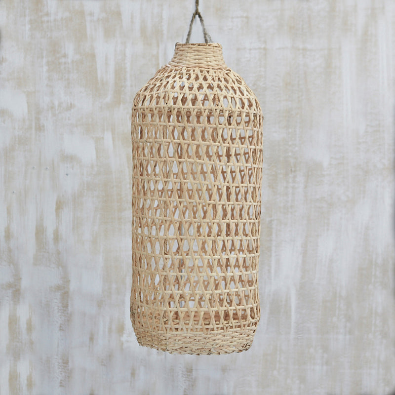 Handwoven Bamboo Tall Light Shade Natural by Inartisan - Available At Berry Jam Sweet Living