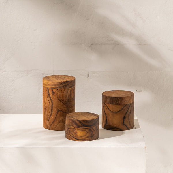 Huba Wooden Canister Large
